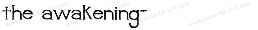 the awakening字体转换